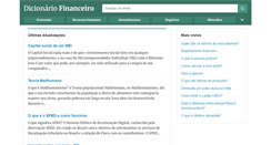 Desktop Screenshot of dicionariofinanceiro.com